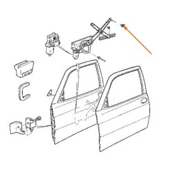 Glijschoen raamlift, SAAB 900, 9-3, 9-5