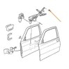 Glijschoen raamlift, SAAB 900, 9-3, 9-5