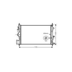 Radiator, Engine cooling Manual transmission, SAAB 9-5
