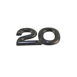 Embleem achterpaneel "2.0" B204-, SAAB 900 en 9000